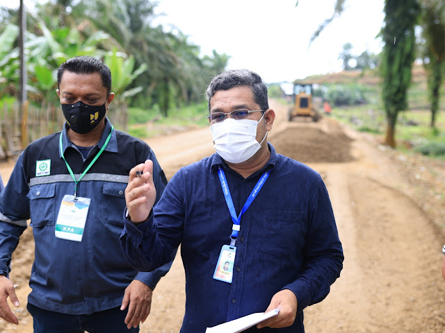 Tiang Listrik PLN Jadi Kendala Kelancaran Pembangunan Jalan Batas Aceh Timur-Kota Karang Baru Aceh Tamiang
