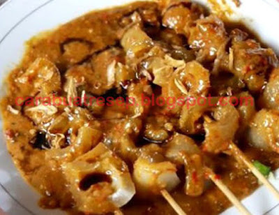 Cara Membuat Sate Kikil Sapi Bumbu Kacang Pedas Resep Masakan Indonesia