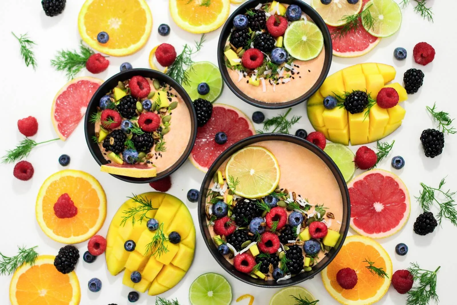 Smoothie Bowl Flatlay