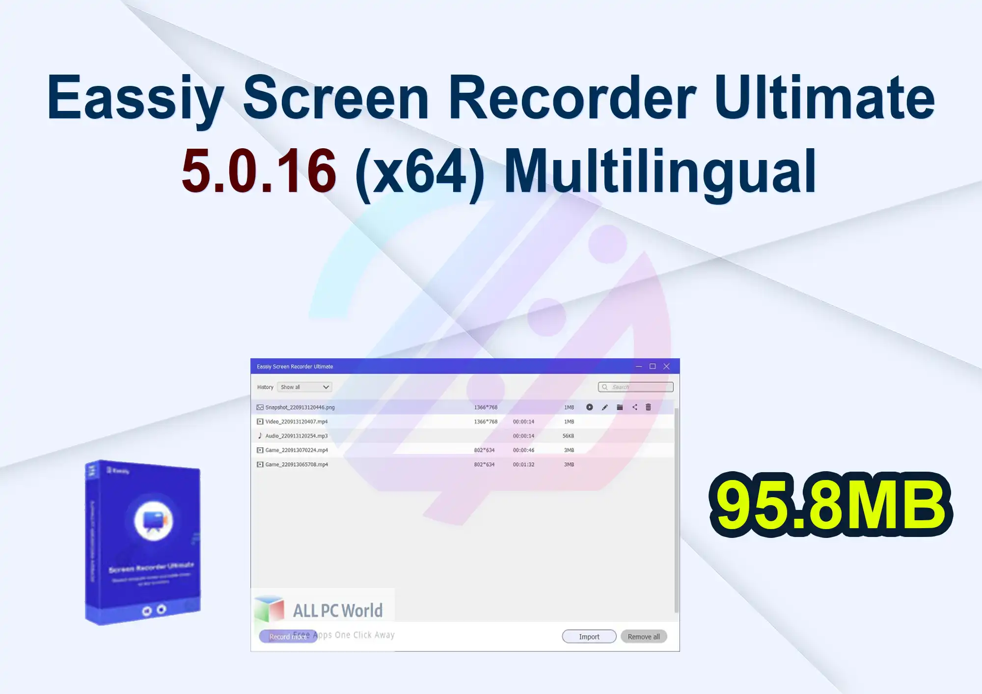 Eassiy Screen Recorder Ultimate 5.0.16 (x64) Multilingual