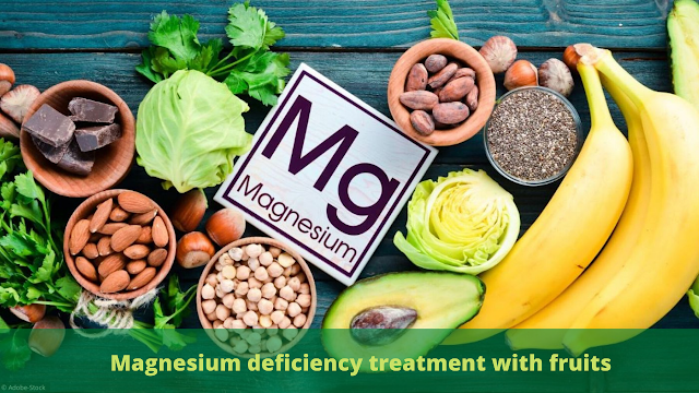 Magnesium deficiency treatment with fruits