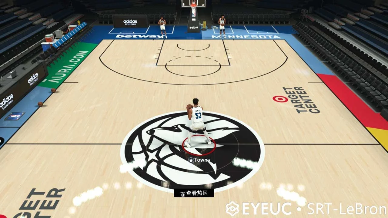 NBA 2K23 Minnesota Timberwolves City Edition Court