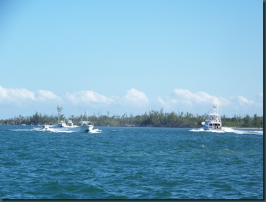 on our way to the island near St Lucie Inlet