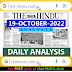 19 October 2022 The Hindu Newspaper Analysis PDF for UPSC IAS