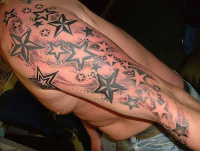 Wearing a star tattoo make them more pretty and beautiful like the stars.