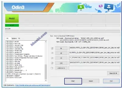 Menambahkan File Binary Samsung A750GN