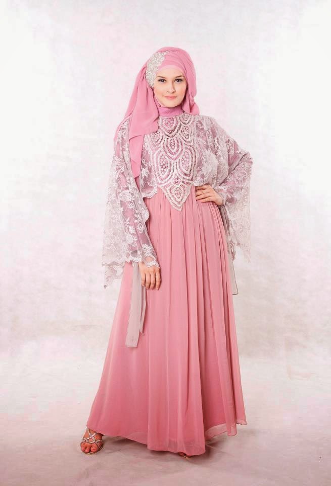 Model Baju Pesta Muslimah Dari Bahan Sifon - Model Baju 