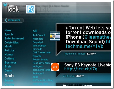 Seesmic Look Screenshot