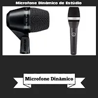 tipo de microfone que utiliza um diafragma
