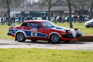 Triumph TR8 rally car.