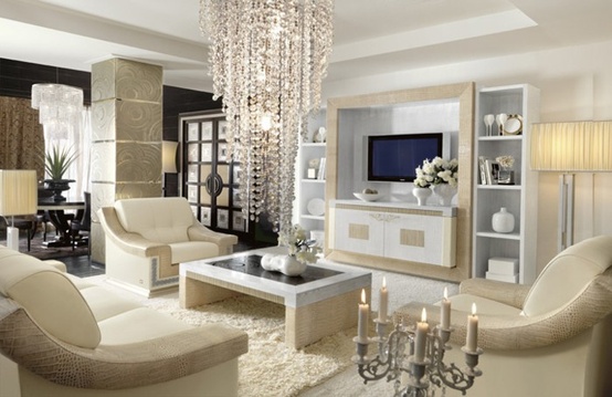 gorgeous light bright transitional style white living room crystal drop chandelier modern furniture