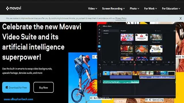 برنامج تحرير الفيديو بالذكاء الاصطناعي Movavi Video Editor