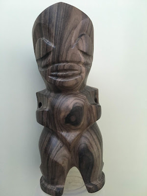 Hand carved wood Tiki