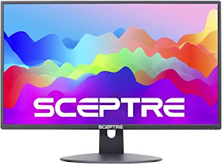 Sceptre 20" 1600 x 900 75Hz LED Monitor 2x HDMI VGA Built-in Speakers, sRGB 99% Machine Black (E209W-16003RT series)