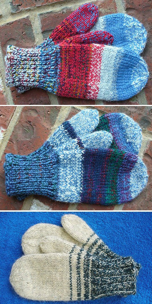 Quick & Easy Mittens - Free Knitting Patterns 