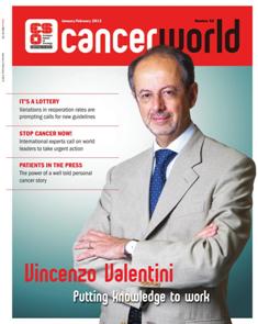 Cancer World 52 - January & February 2013 | TRUE PDF | Bimestrale | Medicina | Salute | NoProfit | Tumori | Professionisti
The aim of Cancer World is to help reduce the unacceptable number of deaths from cancer that is caused by late diagnosis and inadequate cancer care. We know our success in preventing and treating cancer depends on many factors. Tumour biology, the extent of available knowledge and the nature of care delivered all play a role. But equally important are the political, financial, bureaucratic decisions that affect how far and how fast innovative therapies, techniques and technologies are adopted into mainstream practice. Cancer World explores the complexity of cancer care from all these very different viewpoints, and offers readers insight into the myriad decisions that shape their professional and personal world.