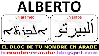 como se escribe alberto en arameo