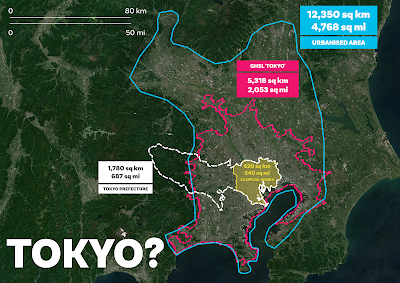 Population of the Metro Tokyo Area Compared To US Cities – Brilliant Maps