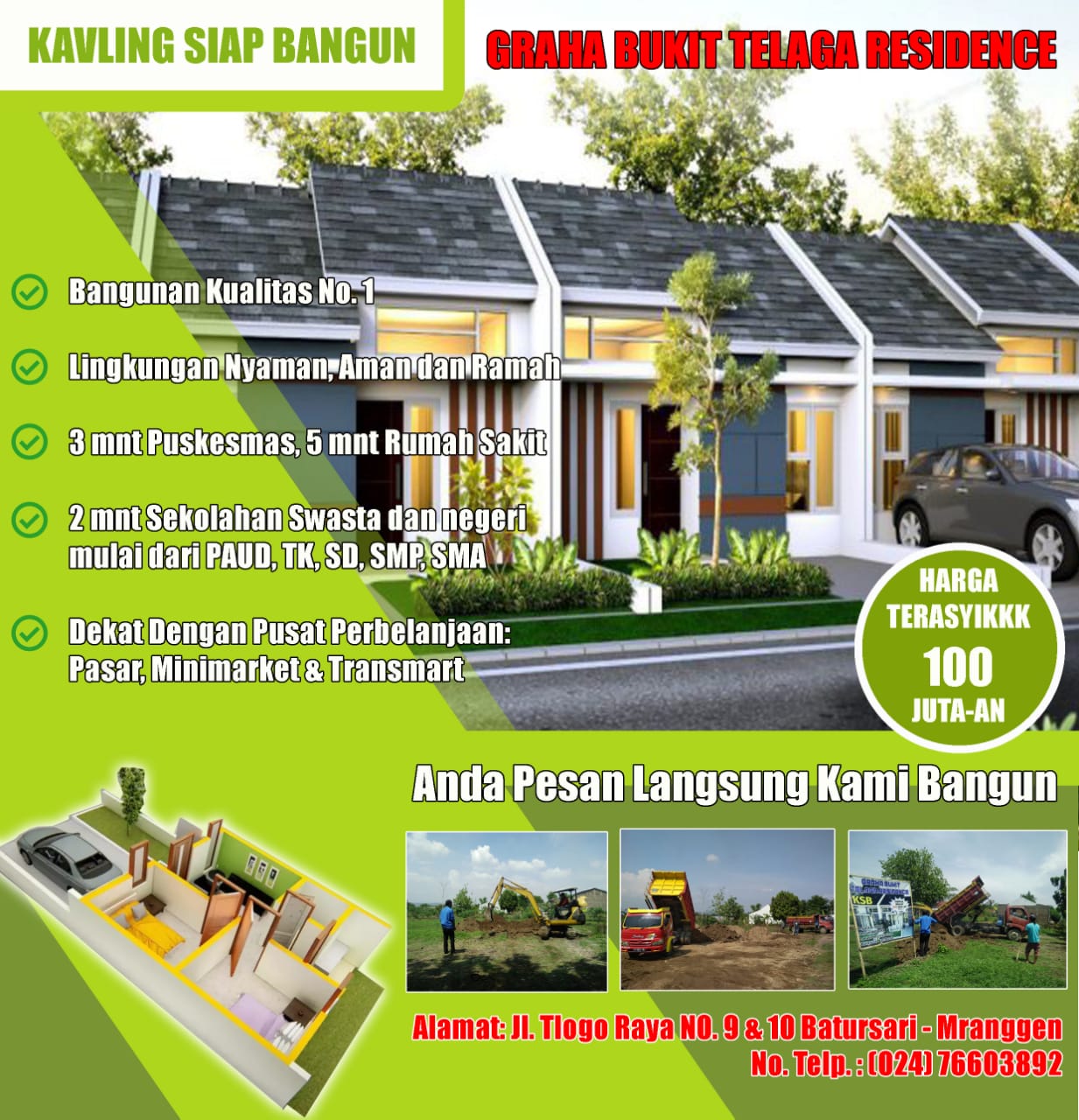 Jual Rumah Murah Di Semarang Berkah Propertindo 88 Mranggen