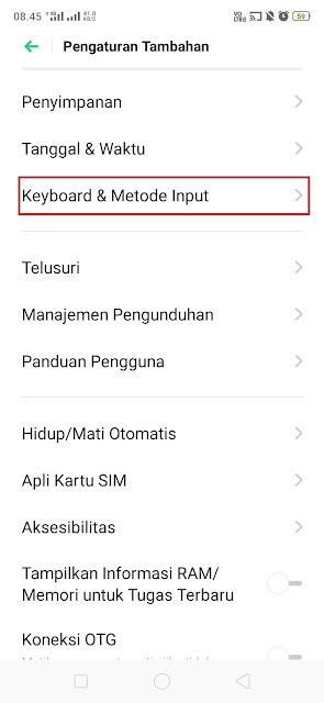 Keyboard & Metode