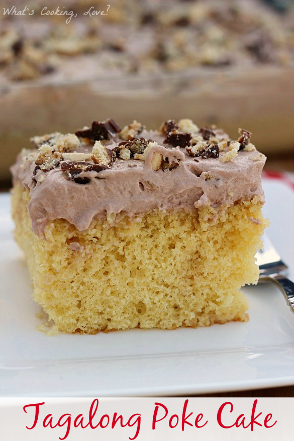 Tagalong Poke Cake - Whats Cooking Love?