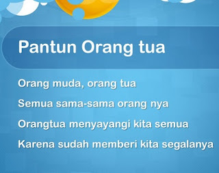 Contoh Pantun Berbakti Kepada Orang Tua