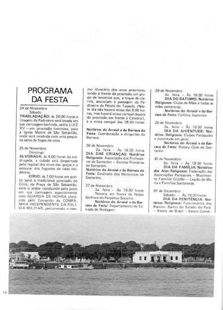 PROGRAMA DA FESTA DE NOSSA SENHORA DA CONCEIÇÃO - 1973 - PAG 10