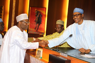 President Buhari swore in new INEC Chairman and Commissioners