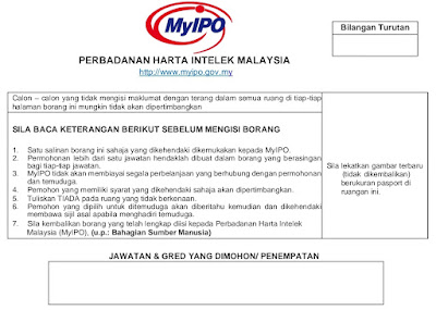 Jawatan Kosong di Perbadanan Harta Intelek Malaysia (MyIPO)