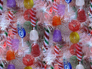 Christmas Tree Decorated with Candy