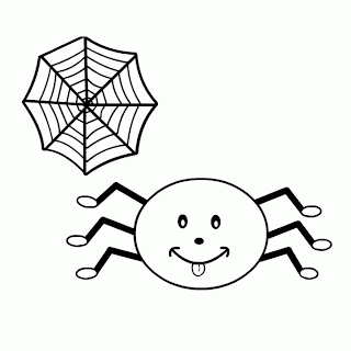 Halloween Spiders for Coloring, part 1