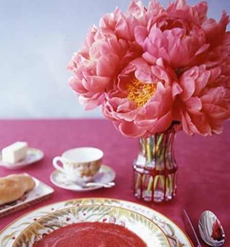 peony place setting