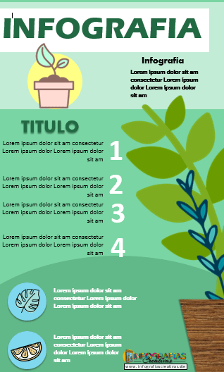 Plantilla infografía para temas de naturaleza