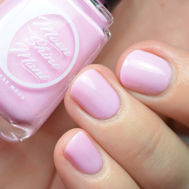 taffy pink nail polish with shimmer