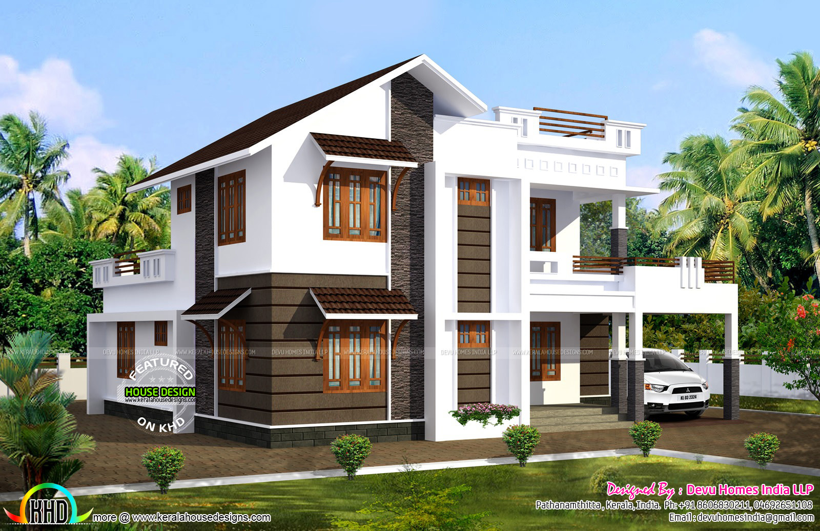 2100 sq ft south facing vastu house Kerala home design 