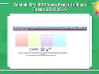 Contoh SPJ BOS Yang Benar Terbaru Tahun 2018 2019