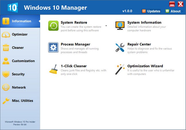Yamicsoft Windows 10 Manager 1.1.8 Incl. Patch/Keygen [Latest] at AdeelPC