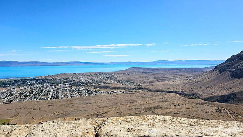 El Calafate, às margens do Lago Argentino, Visto do Cerro Huyliche