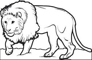 Printable Lion Coloring Sheet For Kids