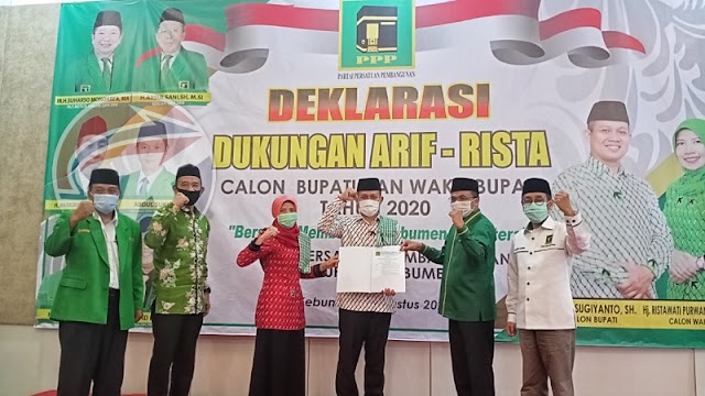 DPC PPP Kebumen Melihat Pasangan Arif-Rista Visioner