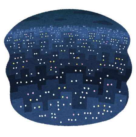 夜景のイラスト