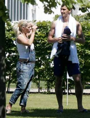 Zlatan Ibrahimovic with Wife