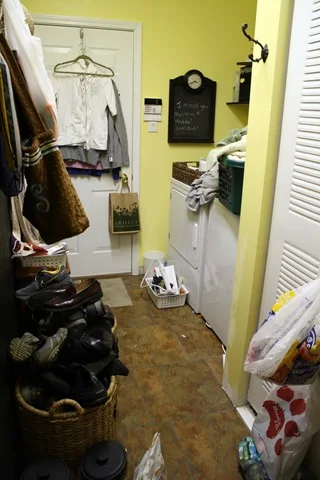 laundry room turned mud room