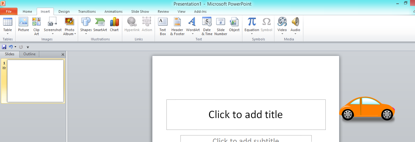  Membuat  Animasi  Mobil  Bergerak dengan Power Point  