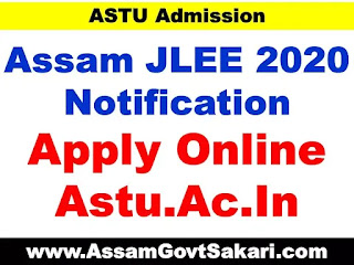 Assam JLEE 2020 Notification 2020