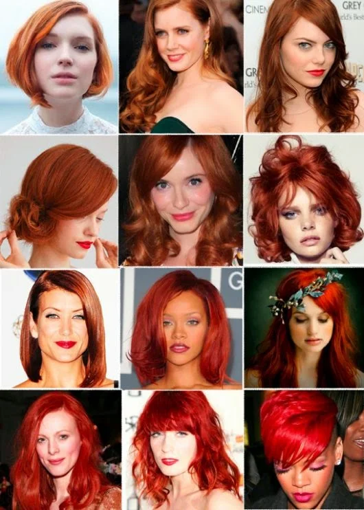 red hairstyles