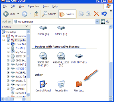 cara menambahkan folder di mycomputer