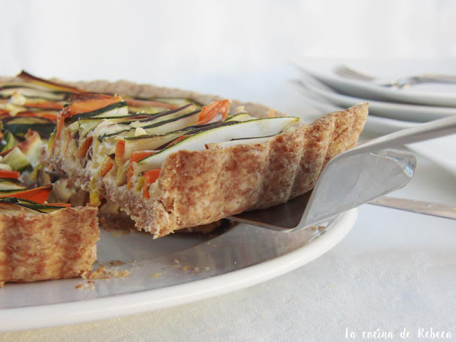 Tarta espiral de verduras