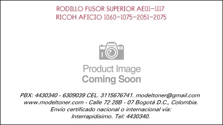 RODILLO FUSOR SUPERIOR AE01-1117 RICOH AFICIO 1060-1075-2051-2075