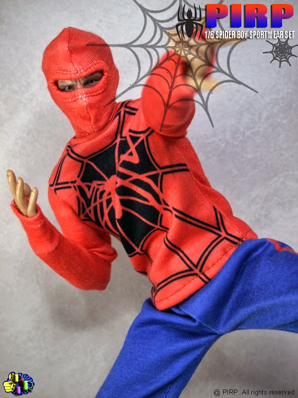 Toyhaven Check Out Pirp 1 6 Scale Spider Boy Sportswear Or Peter Parker Spider Man Wrestling Costume